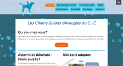 Desktop Screenshot of chienguide-cie.fr