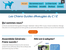 Tablet Screenshot of chienguide-cie.fr